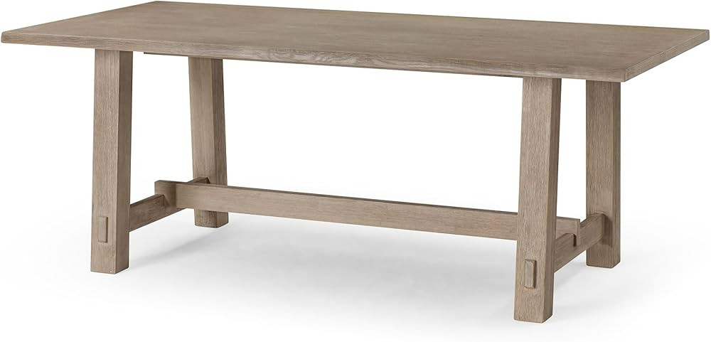 Maven Lane Yves Rectangle Wooden Dining Table for Modern Home Kitchen or Large Dinette in Rustic ... | Amazon (US)