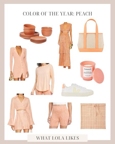 If you haven’t heard, peach is the color of the year! Try incorporating it in your closet or throughout your home!

#LTKSeasonal #LTKhome #LTKstyletip