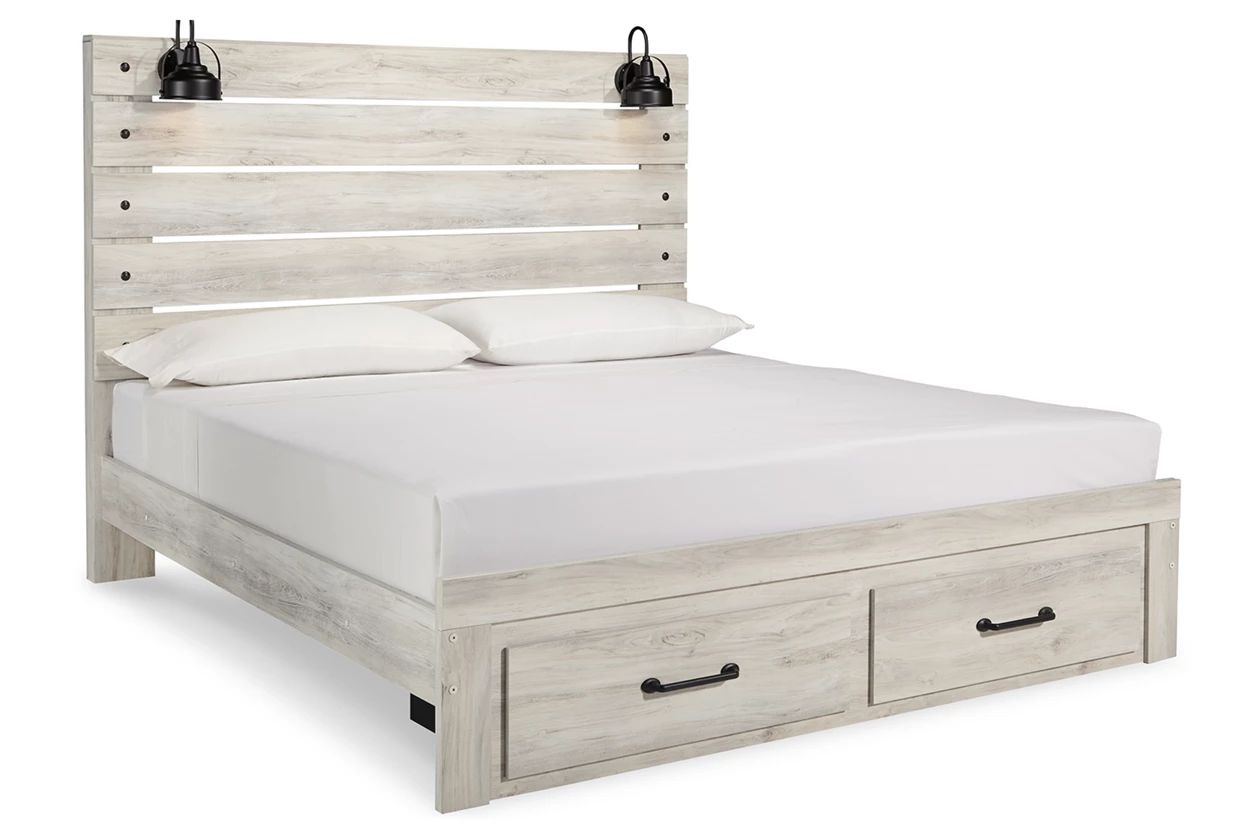 Cambeck King Panel Bed with 2 Storage Drawers | Ashley Homestore