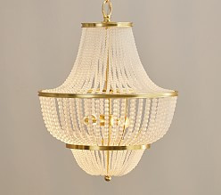 Tiered Polished Glass Bead Chandelier | Pottery Barn Kids
