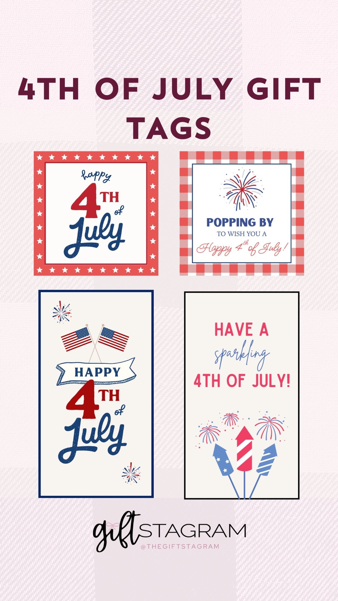 4th of July Gift Tags! Complete your hostess gift, client, neighbor or friend’s gift with one of our festive gift tags for Independence Day! Easy to download & the finishing touch to a great gift🇺🇸❤️

#LTKSummerEdit #LTKParties #LTKSeasonal