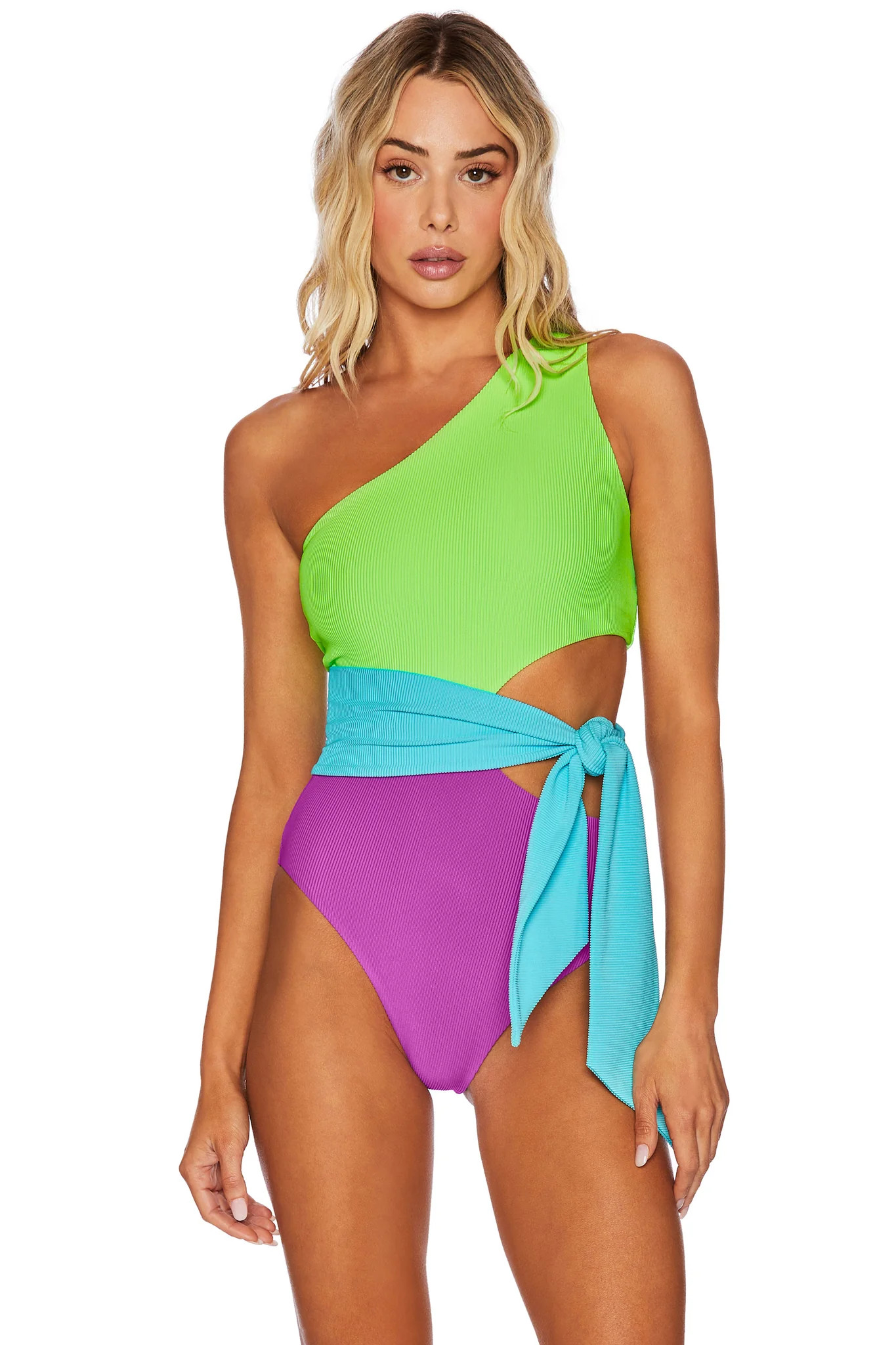Carlie One Piece Cool Fluorescents | Beach Riot