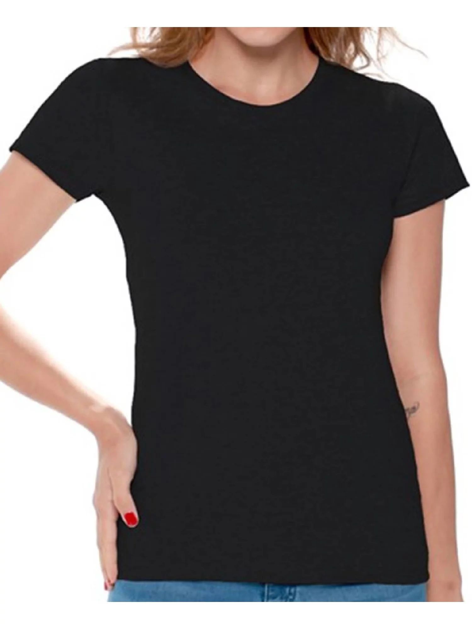 Gildan Women Cotton Value Shirts Best Classic Short Sleeve T-shirt | Walmart (US)