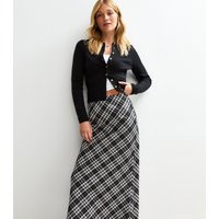 Women's Black Checked Midi Skirt New Look | New Look (UK)