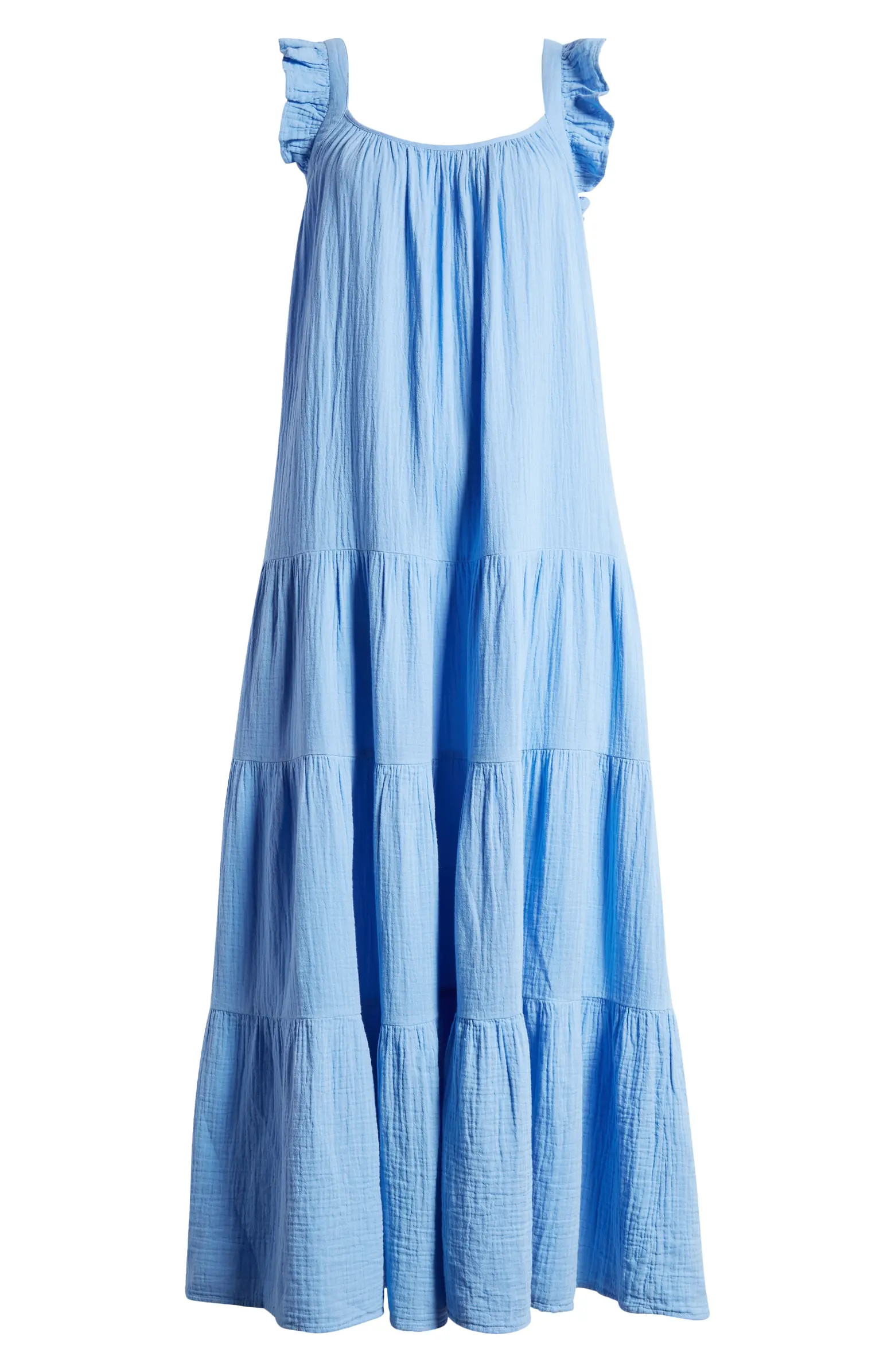 Ruffle Tiered Cotton Maxi Dress | Nordstrom