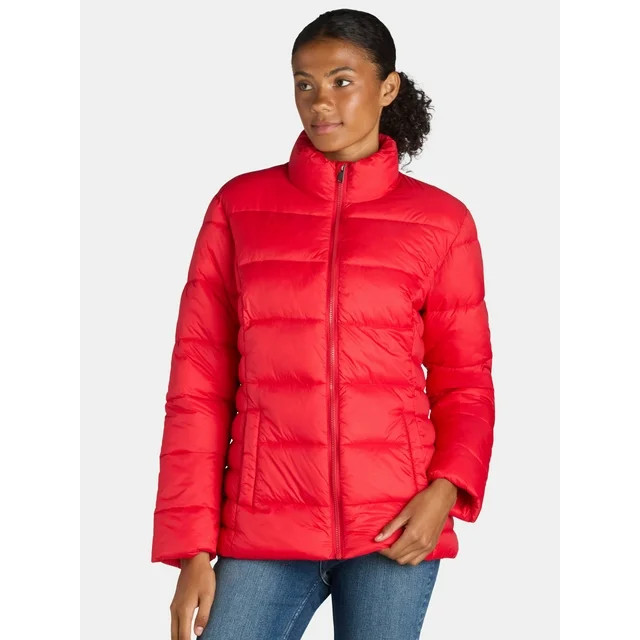 Time and Tru Women's and Women's Plus Puffer Jacket, Sizes XS-3X | Walmart (US)