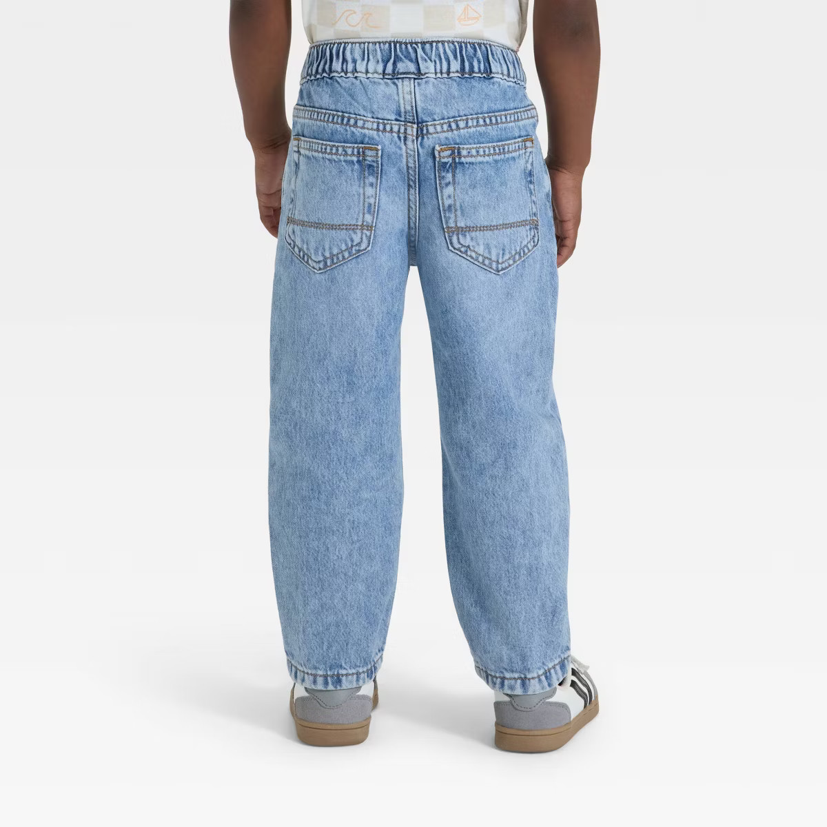 Toddler Boys' Relaxed Fit Snap Denim Pants - Cat & Jack™ | Target