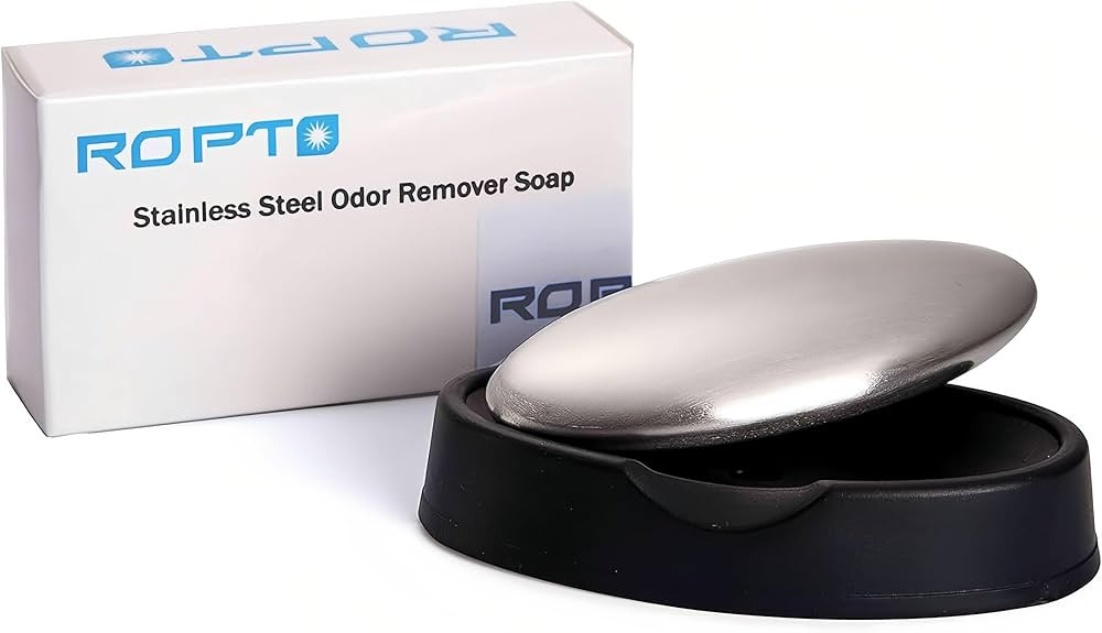 Stainless Steel Soap Hand Odor Remover Bar Eliminating Smells Like Onion Garlic Scents from Hands... | Amazon (US)