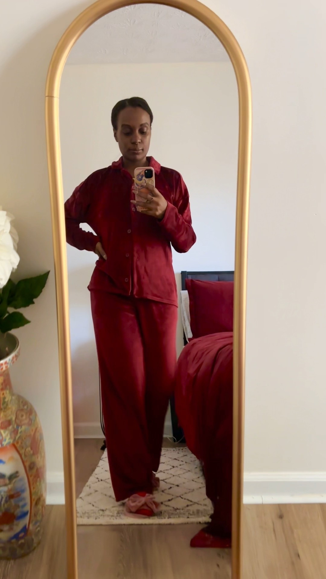 Lounging in my favorite pajama set after a busy holiday week. 

#LTKCyberWeek #LTKHoliday #LTKSeasonal