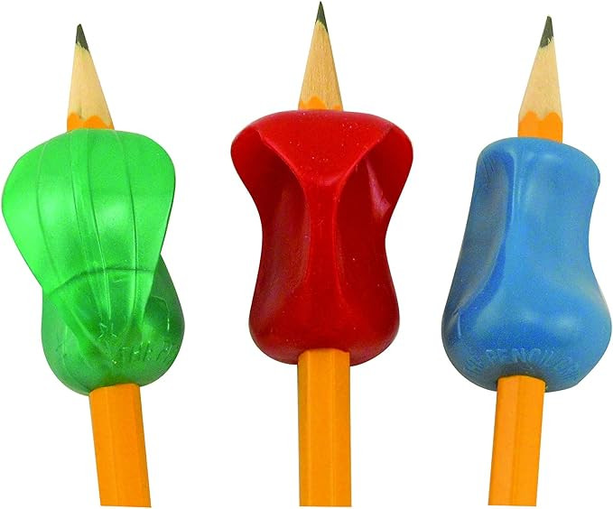 The Pencil Grip 3-Step Training Kit with 3 Premium Ergonomic Pencil Grips, Crossover Grip, Pinch ... | Amazon (US)
