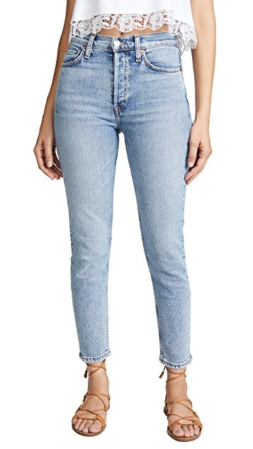 High Rise Ankle Crop Jeans | Shopbop