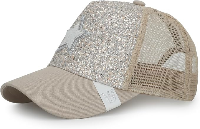 VINTAGE HAVANA Black Trucker Hats Women | Mesh Adjustable Snapback Hat | Men & Women Trendy Fashi... | Amazon (US)