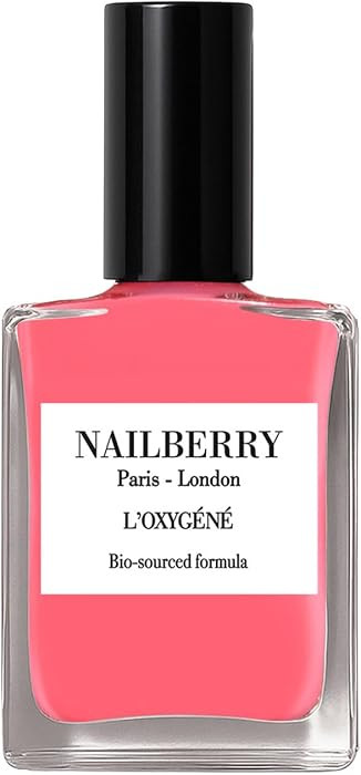 Nailberry L'Oxyg\u00e9n\u00e9 Oxygenated Nail Lacquer | Bubble Gum| Pink Coral Opaque Nail Polish... | Amazon (US)