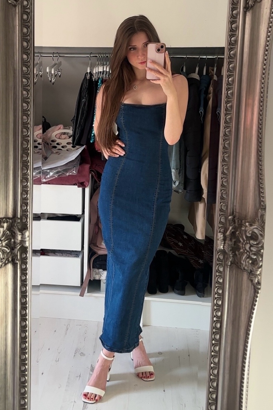 Long denim dress ☀️ 

#LTKspring #LTKsummer #LTKuk