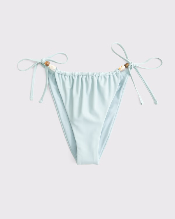 Women's Low Rise Ruched Tie-Side Cheeky Bottom | Women's Swimwear | Abercrombie.com | Abercrombie & Fitch (US)