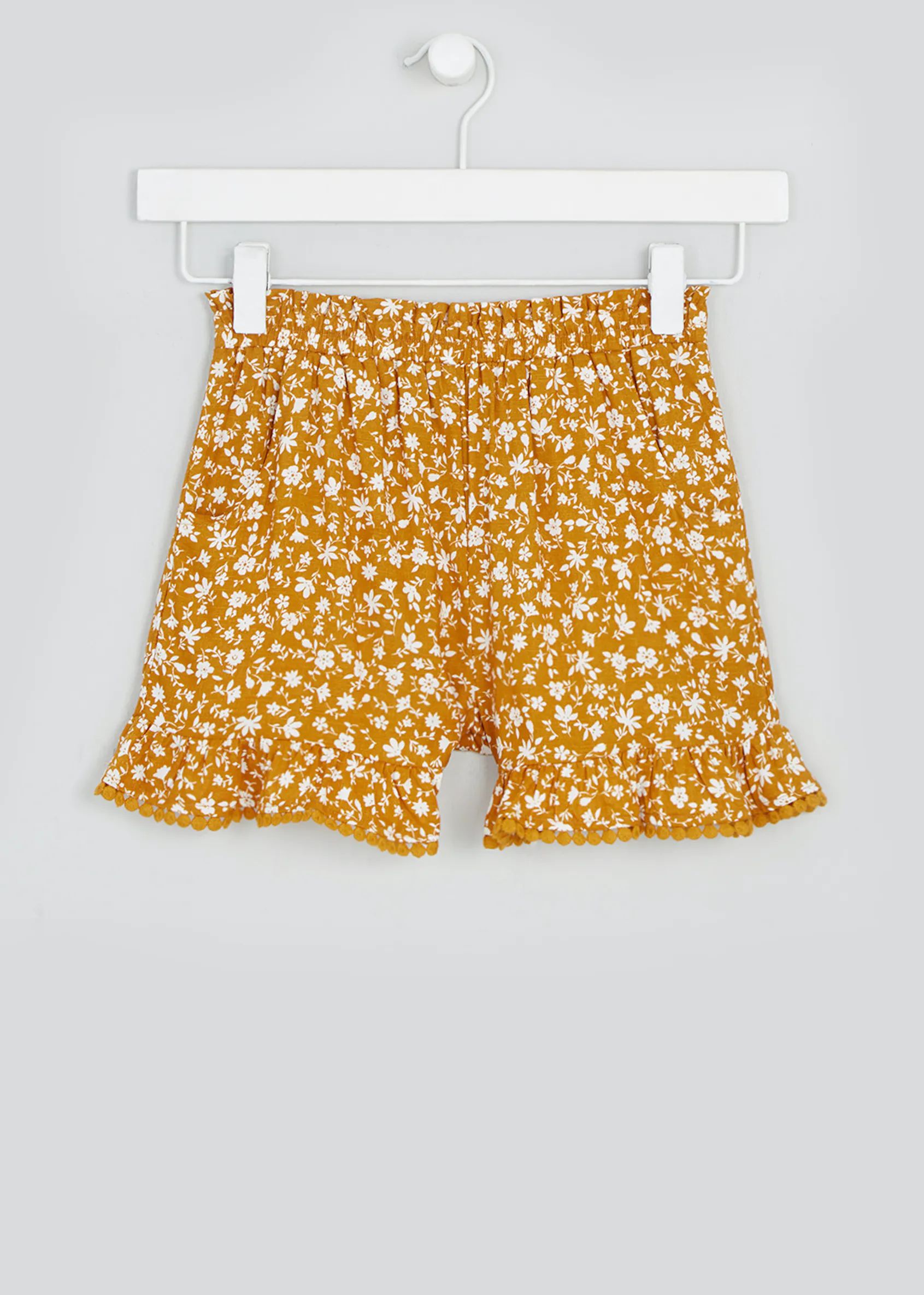 Girls Mini Me Co-Ord Shorts (4-13yrs) – Mustard | Matalan (UK)