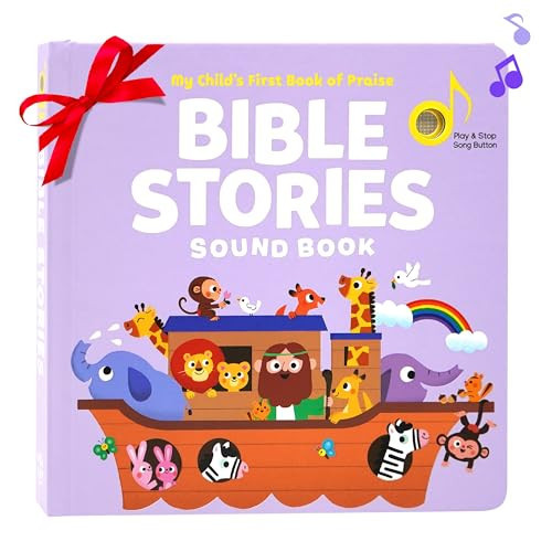Bible Stories Christian Sound Books for Kids - 6 Bible Songs - Christmas, Baptism, Christening, Dedication Gifts for Boys and Girls - Religious Toys, Music Books for Toddlers 1-3 | Amazon (US)