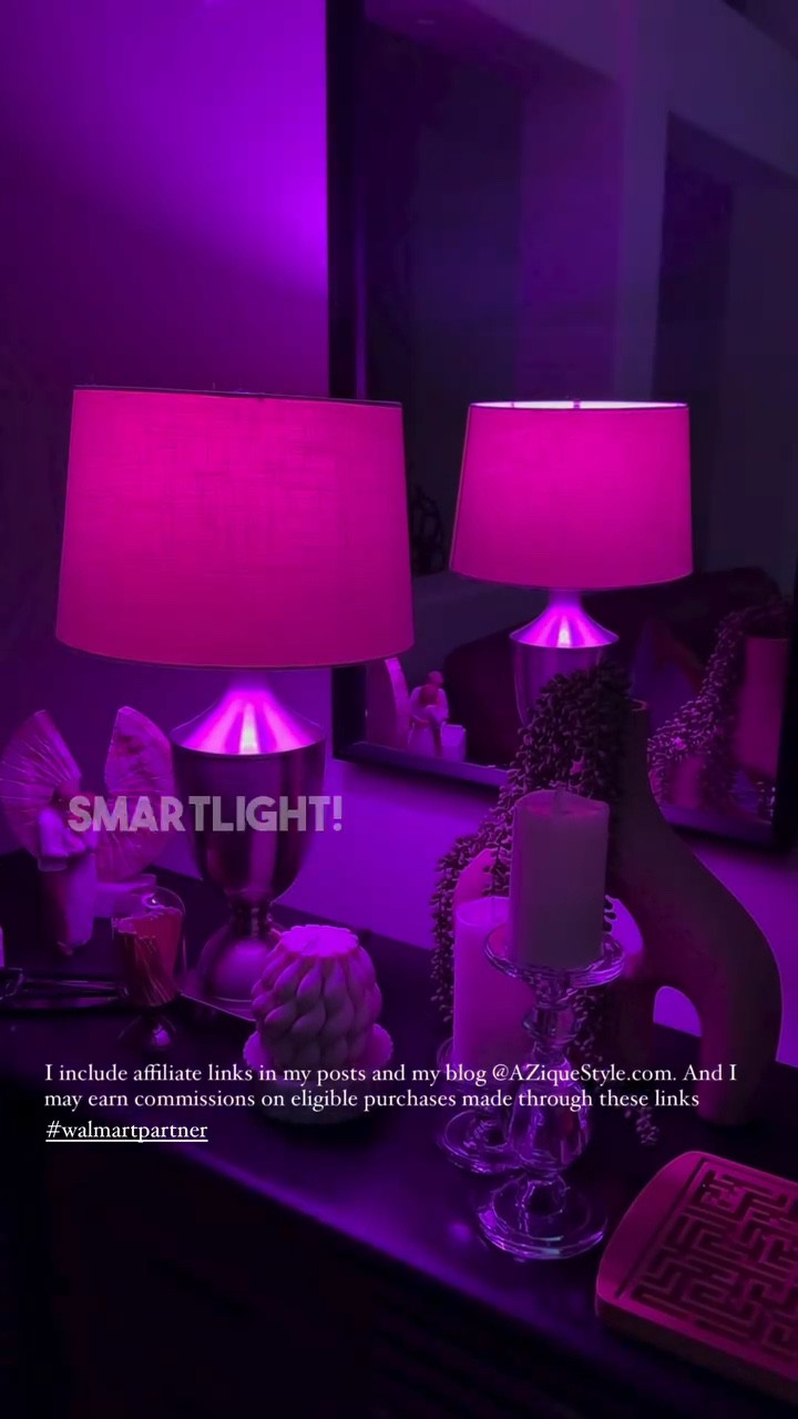 💫Sharing with you my favorite life-hack to transform your space into a dynamic and versatile environment. Guess what always impacts us constantly everywhere? Yes, you right - it is The Light! Daylight, sunlight, moonlight, starlight:) Ok, some types of light humans took under full control! -and named it Smartlight! With this type of lights in your home you can create any atmosphere and mood immediately in seconds. Just put smart bulbs in your lamps, chandeliers, pendants, where ever you’d like to add some intrigue and functionality. And Vuala - zillion options controlled from your phone no matter where you are. You can make the lights daylight bright white, you can make them any particular color you like, they have flickering candle light mode , flickering fire mode, sanitizing mode - build in sanitizing light! All lights are dimmable and programmable, which means that you can program certain time-slots for certain type of light color to be activated thru the day or the week or the month, etc. Also they work with google, alexa and siri with voice control. For example I have these bulbs in my bedroom lamps and they turn on with the sunset at a certain color. In my bathroom under the cabinet smart string lights also turn on at a certain time at a certain color and this is so helpful! Highly recommend to give it a try. Follow for more ideas and finds:) See you!:) #aziquestyle #homestyling #interiordesign #walmartpartner #walmart #homestylinginspo #creativelighting #homelighting #lights #smartlights #smartswitch #voicecontrol

Comment SHOP below to receive a DM with the link to shop this post on my LTK ⬇ https://liketk.it/4Tmhx #ltkhome #ltkvideo

#LTKGiftGuide #LTKHome #LTKVideo