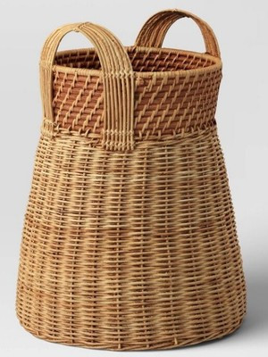 Tall Tapered Rattan Wicker Basket-Decorative Opalhouse Designed with Jungalow | eBay US