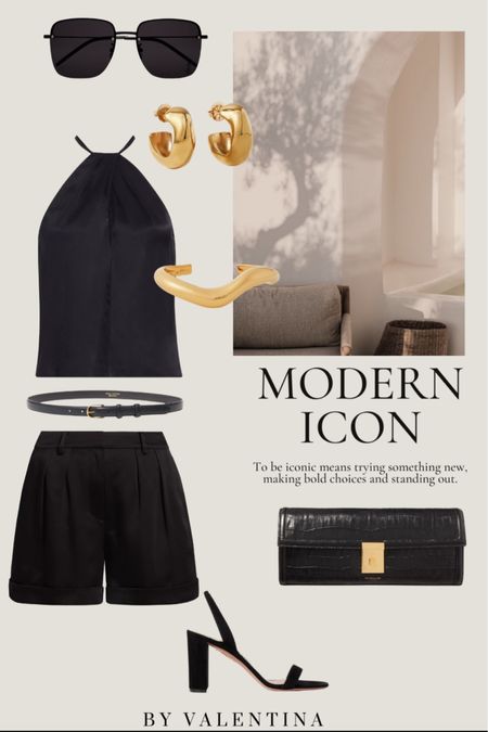 Modern Icon - trying something new, making bold choices and standing out! 

Spring Summer Outfit, Summer Outfit Inspiration, Vacation Outfit, Casual Style, Blank Top, Shorts, Wardrobe Staples, Outfit Idea, Gold Jewelry, Black Heels 

#LTKStyleTip #LTKTravel #LTKSeasonal