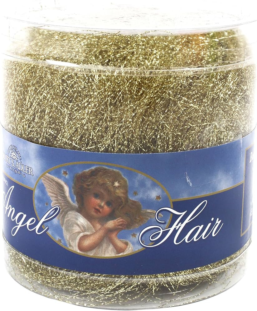 Kurt S. Adler 15-Gram PVC Gold Angel Hair Tinsel, Multi | Amazon (US)
