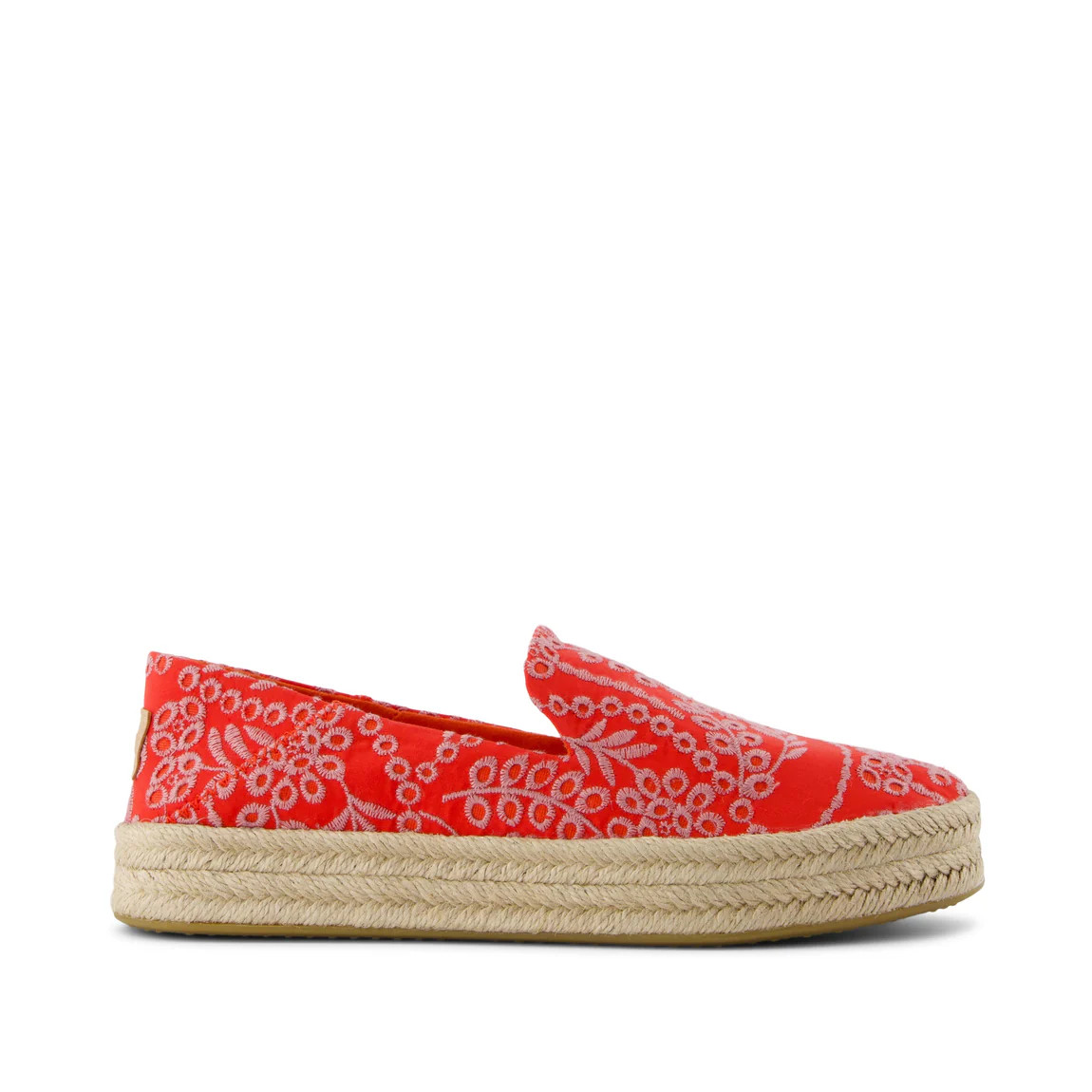 Carolina Espadrille Flame Botanical Eyelet | Toms EMEA