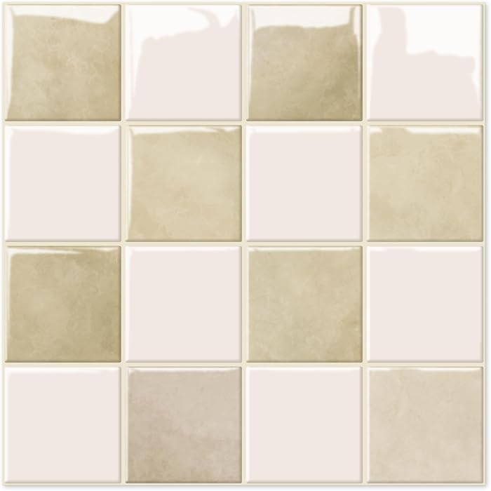 10 Sheet Thicker Peel and Stick Backsplash, 12"x12" Self-Adhesive Wall Tiles for Kitchen and Bath... | Amazon (US)