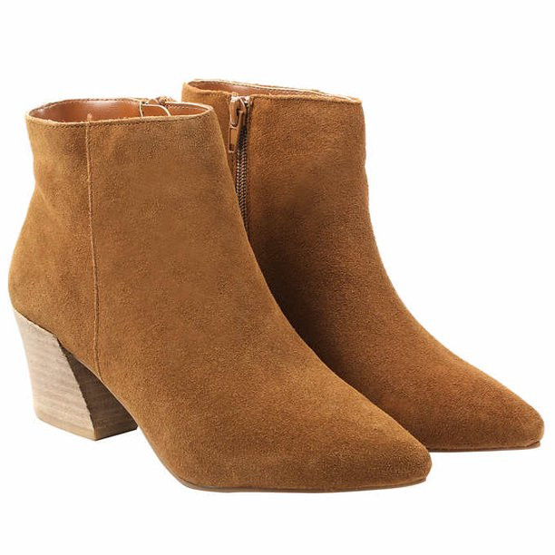 KENSIE Ladies' Lyden Bootie In Brown, 9 - Walmart.com | Walmart (US)