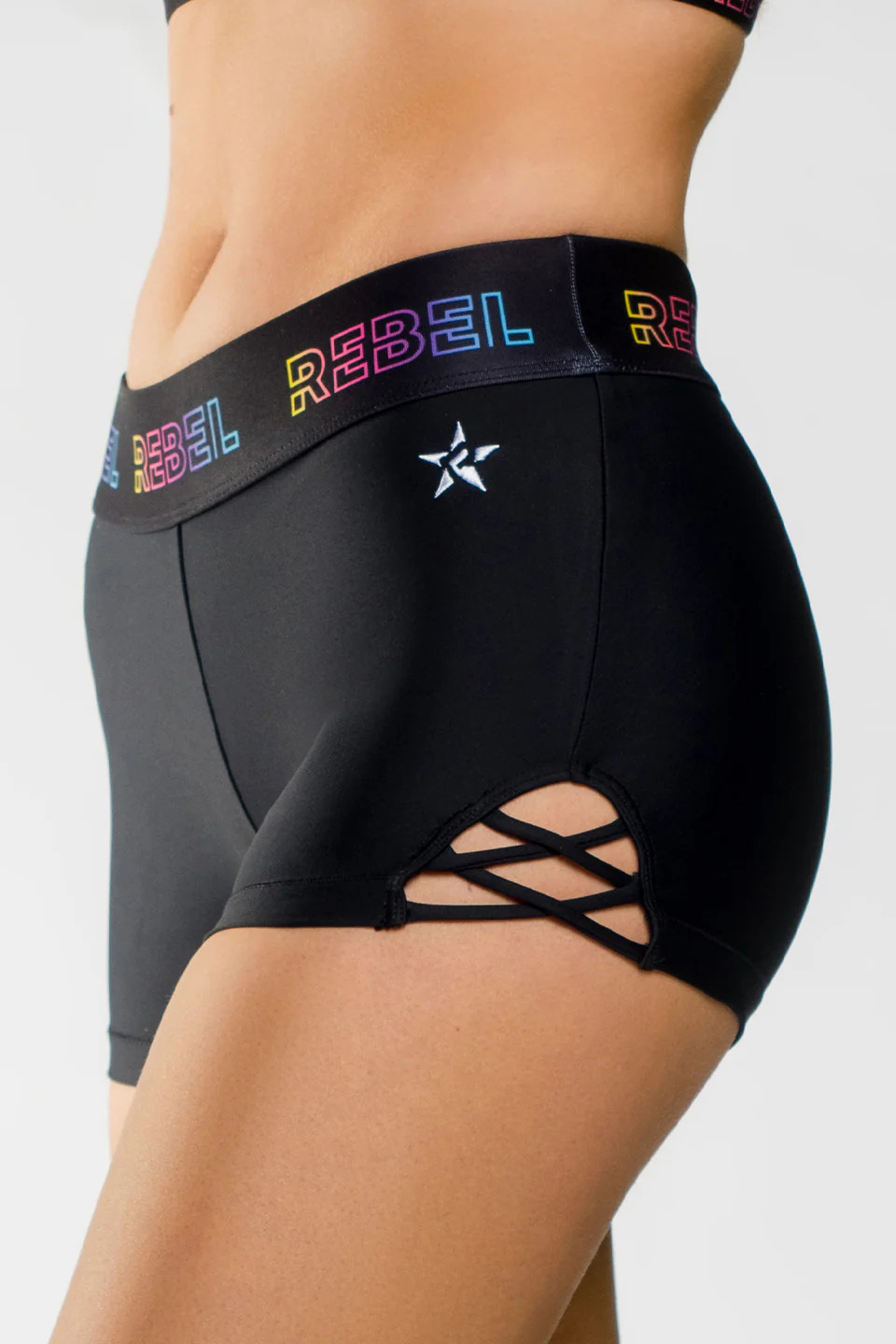 Success Compression Short in Black Color Pop | Rebel Athletic