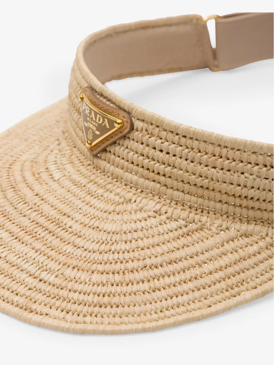 Brand-plaque woven visor | Selfridges