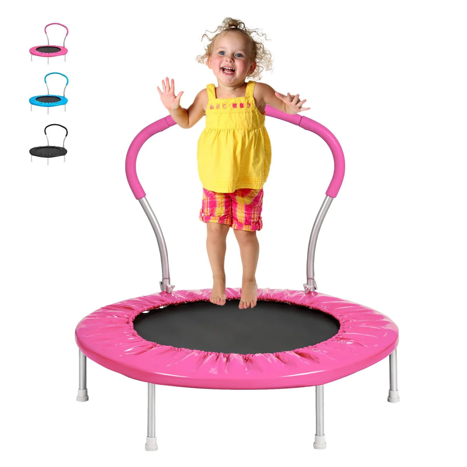 Vantic 36 Inch Kids Trampoline for Toddlers with Handle, Indoor Mini Trampoline for Girls, Small ... | Walmart (US)