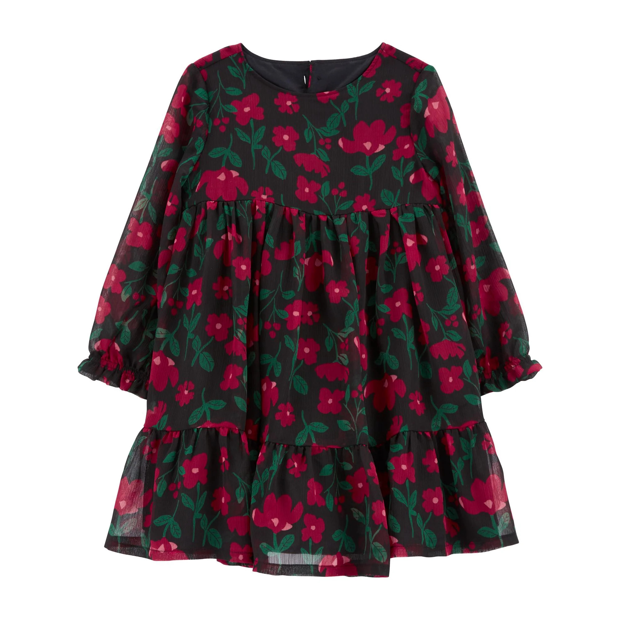 Carter's Child of Mine Toddler Girl Holiday Dress, One-Piece, Sizes 2T-5T | Walmart (US)