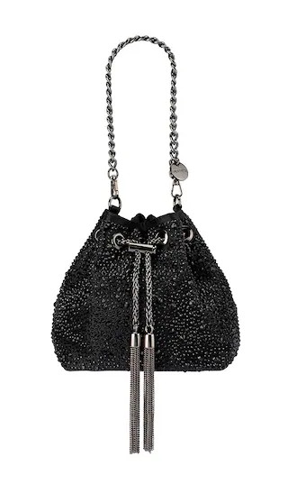 olga berg Mika Crystal Pouch in Black. | Revolve Clothing (Global)