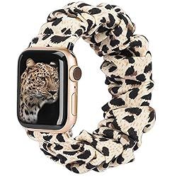 TOYOUTHS Compatible with Apple Watch Band Scrunchies 38mm Cloth Soft Pattern Printed Fabric Brace... | Amazon (US)