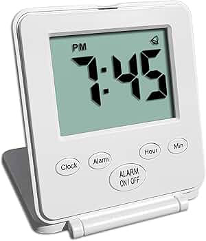 Digital Travel Alarm Clock - No Bells, No Whistles, Simple Basic Operation, Loud Alarm, Snooze, S... | Amazon (US)