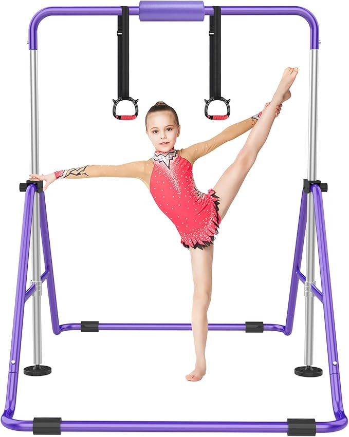 Gymnastic Bars for Kids with Adjustable Height, Folding Gymnastic Training Kip Bar, Expandable Ho... | Amazon (US)