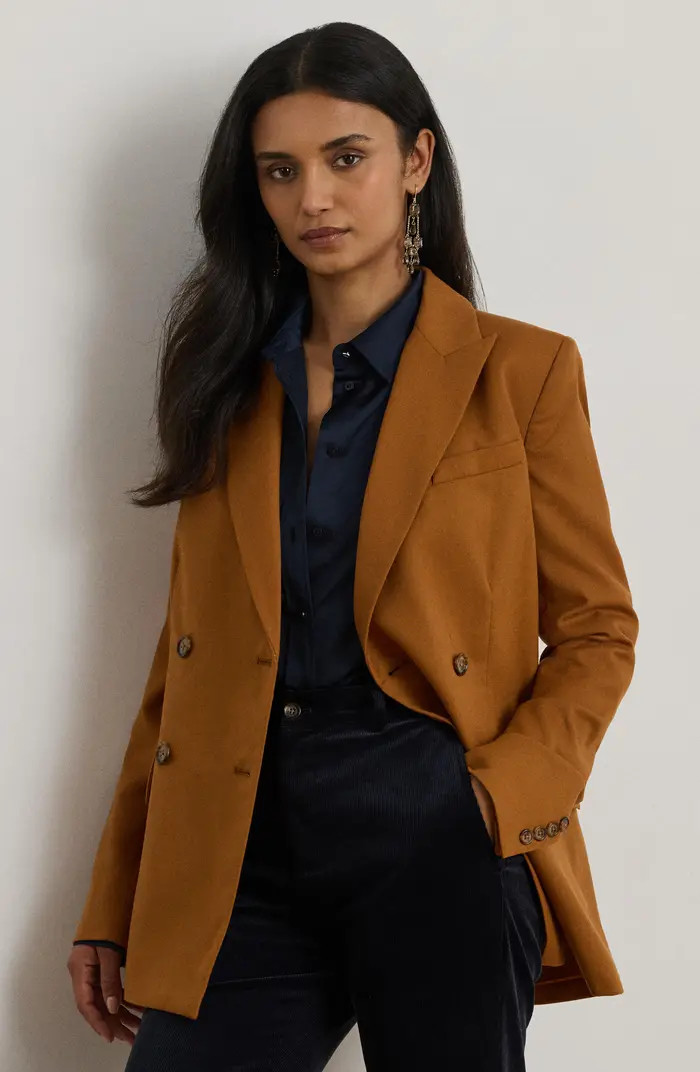 Double Breasted Wool Twill Blazer | Nordstrom