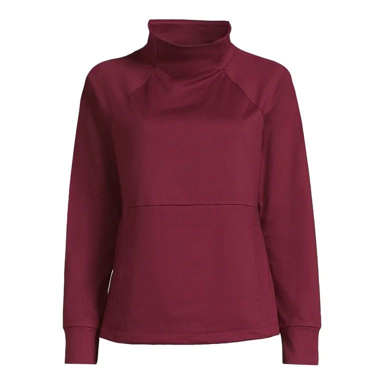 Avia Women’s Mock Neck Long Sleeve Pullover Top, Sizes XS-3XL - Walmart.com | Walmart (US)