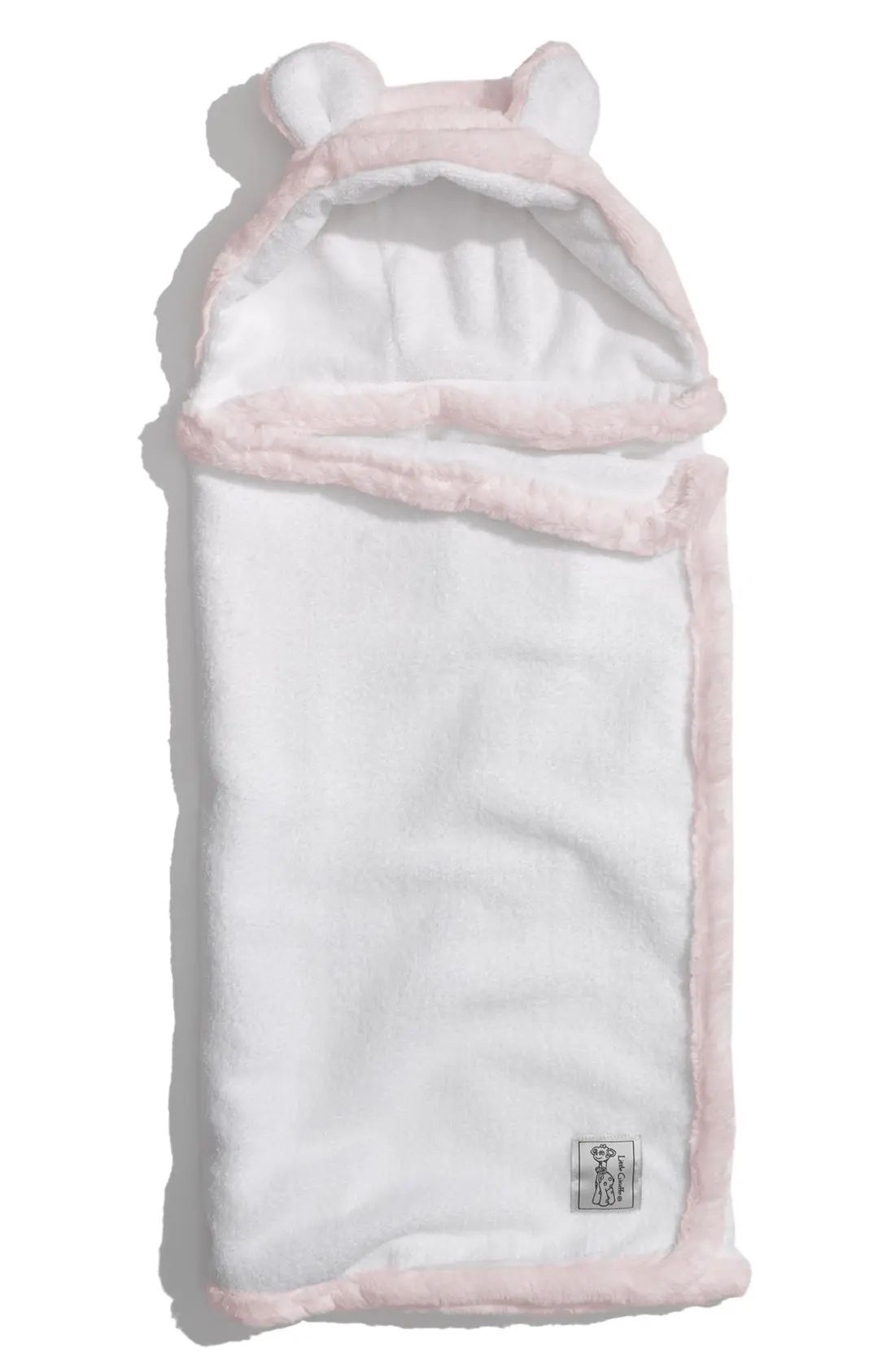 Infant Little Giraffe Luxe Hooded Towel, Size One Size - Pink | Nordstrom