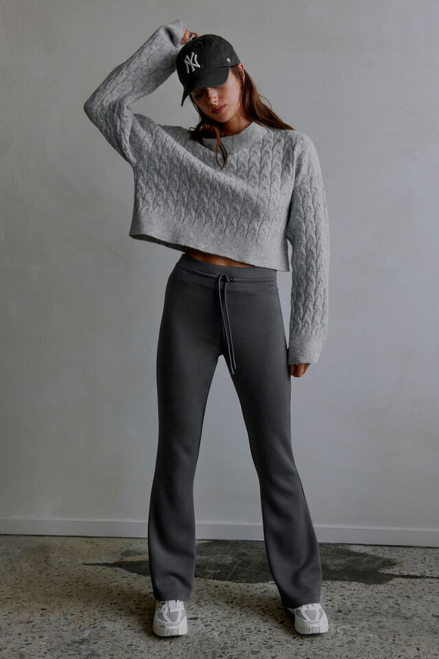 Scuba Flared Jogger Pants | Dynamite Clothing
