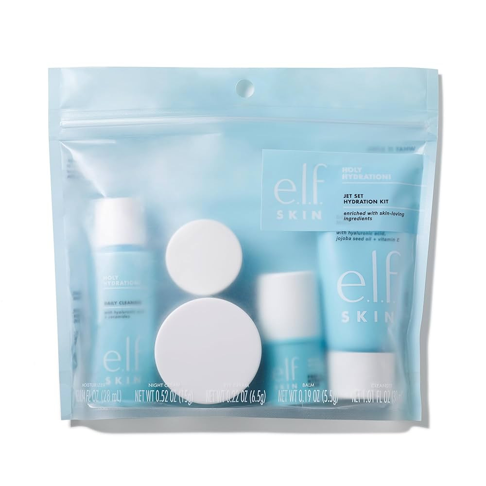 e.l.f. SKIN Holy Hydration! Jet Set Hydration Kit, Travel Friendly Hydrating Skincare Set, Face C... | Amazon (US)