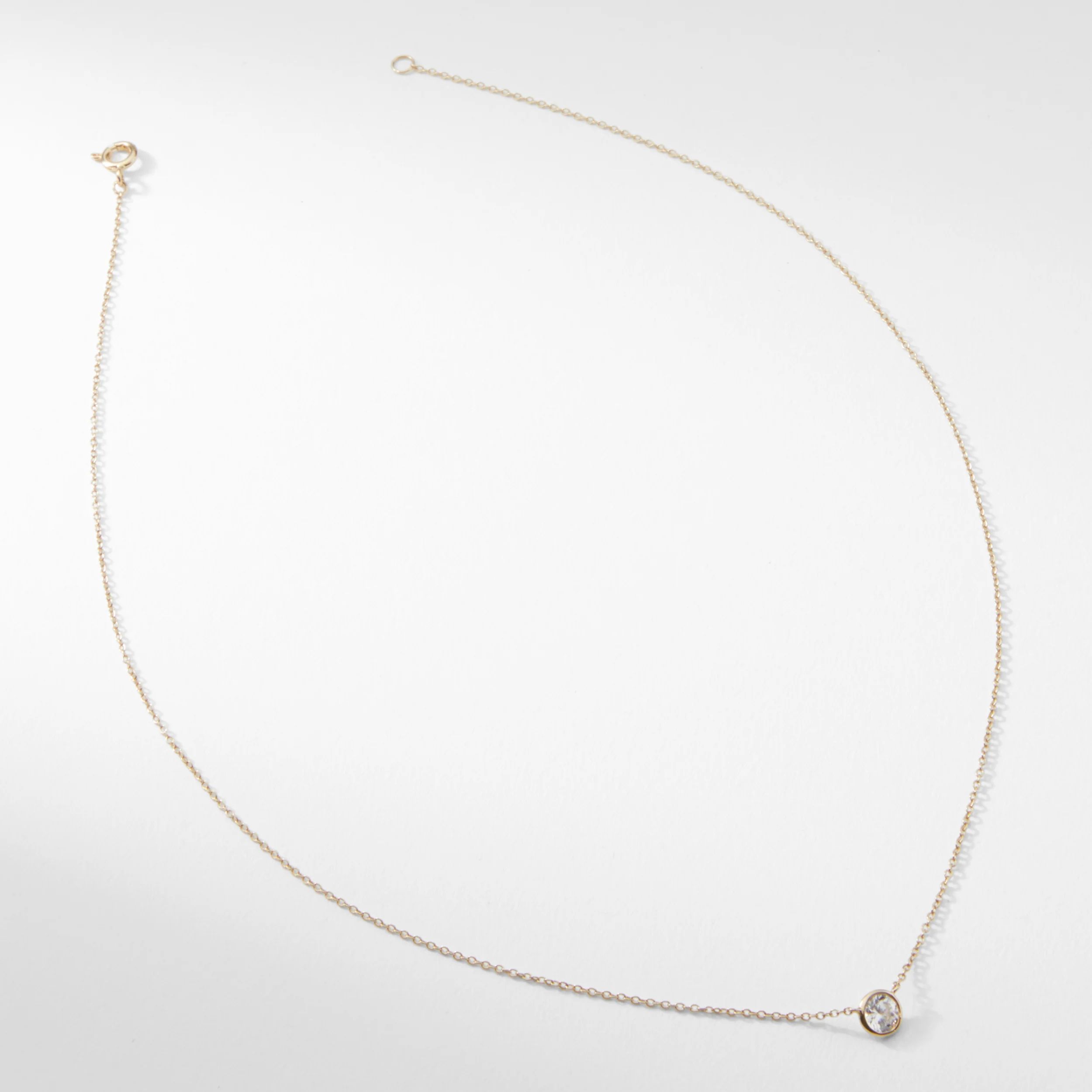 The Single Bezel Necklace | MM LaFleur