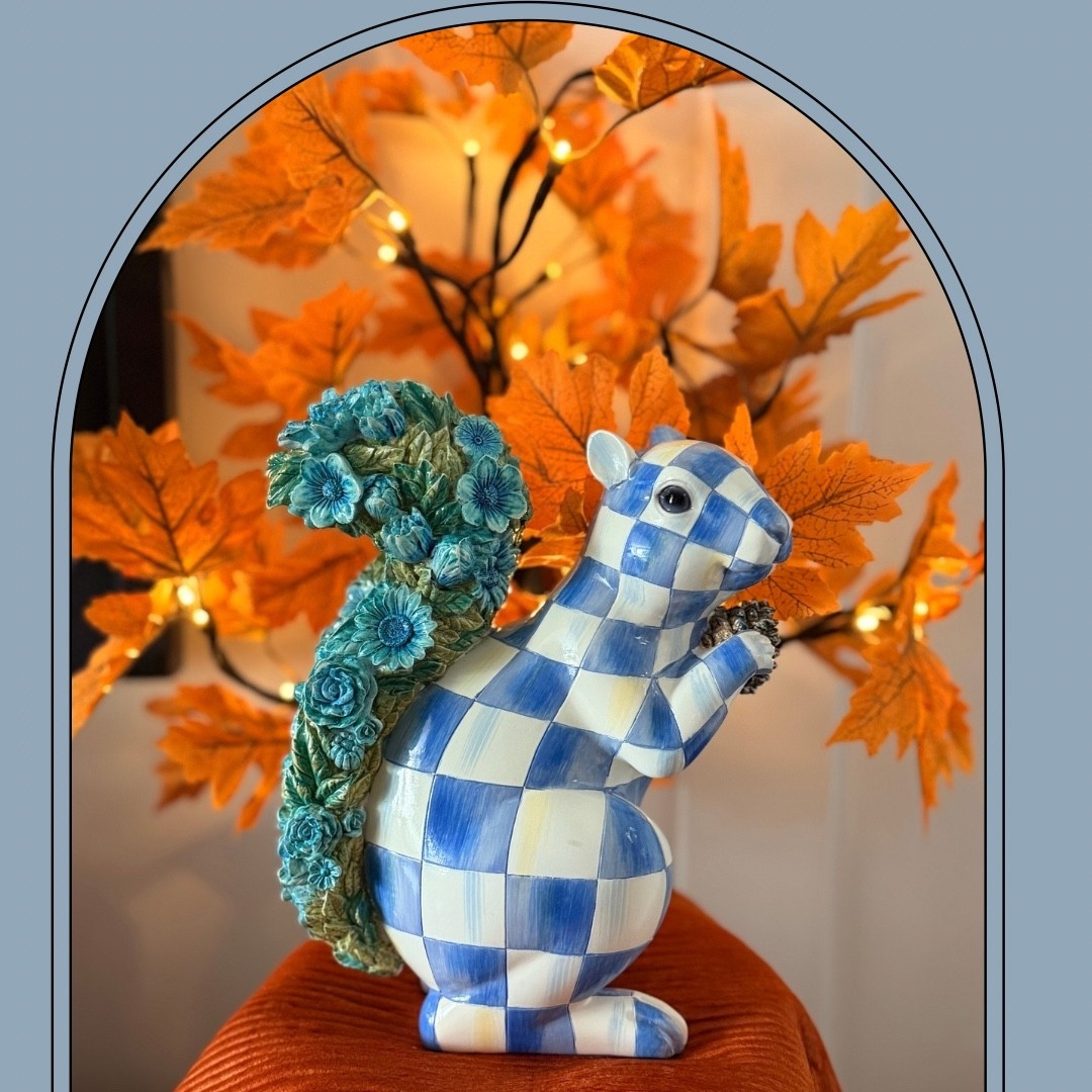 The Royal Check squirrel might be my favorite MacKenzie-Childs fall find this year.

The Royal Check Squirrel is such a charming addition to a mantel, bookshelf, or entry table. While the Mocha version sold out quickly, the beautiful Royal Check design is still available. If you’re decorating for fall or adding to your MacKenzie-Childs collection, this whimsical piece is one to grab before it’s gone.
#mackenziechilds#falldecor

#LTKSeasonal #LTKHome #LTKActive
