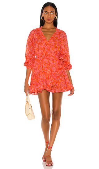 Reston Wrap Dress in Mitzy Ditsy | Revolve Clothing (Global)