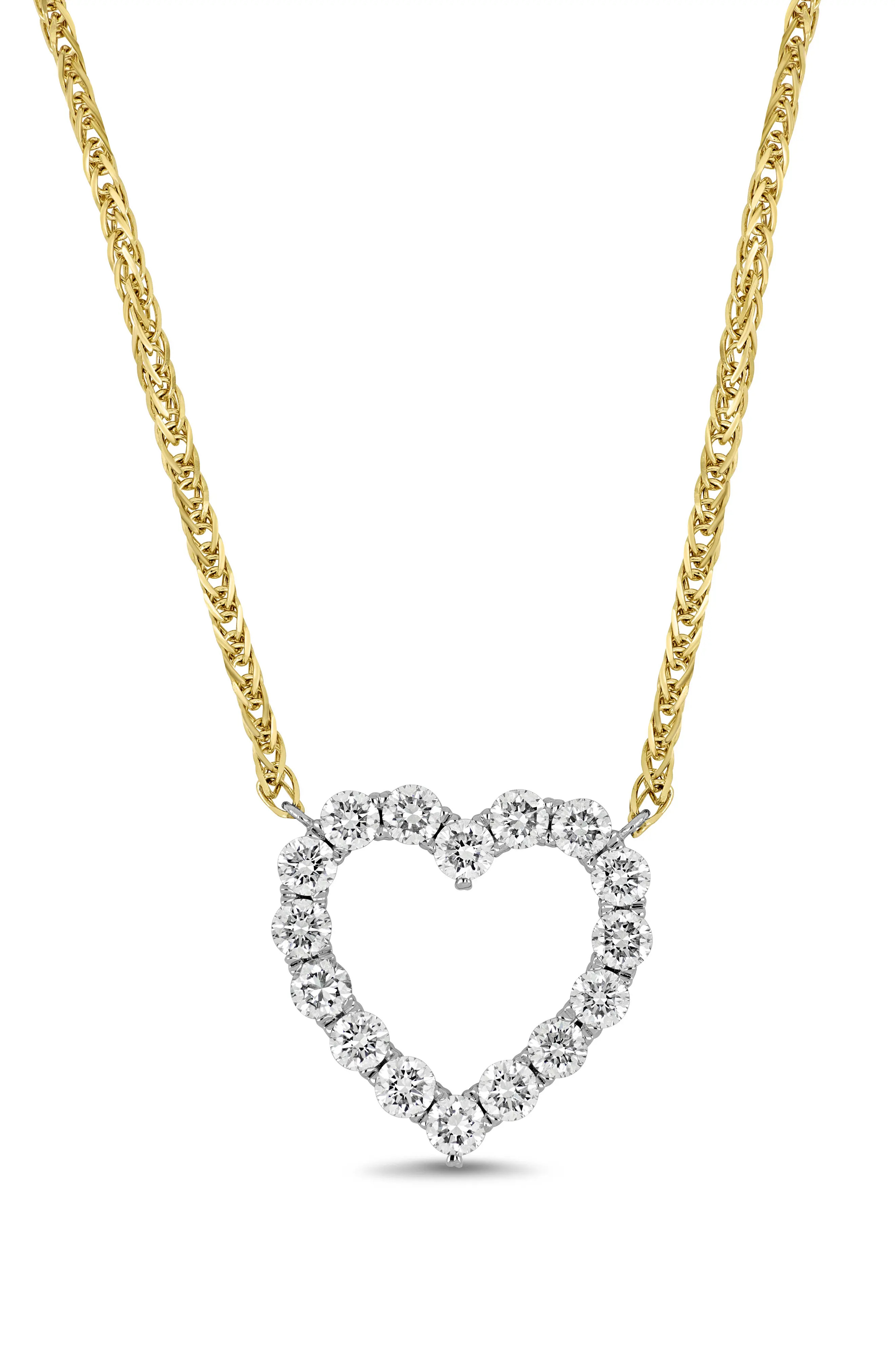 18K Gold Liora Diamond Heart Pendant Necklace (Online Trunk Show) (Women) | Nordstrom | Nordstrom