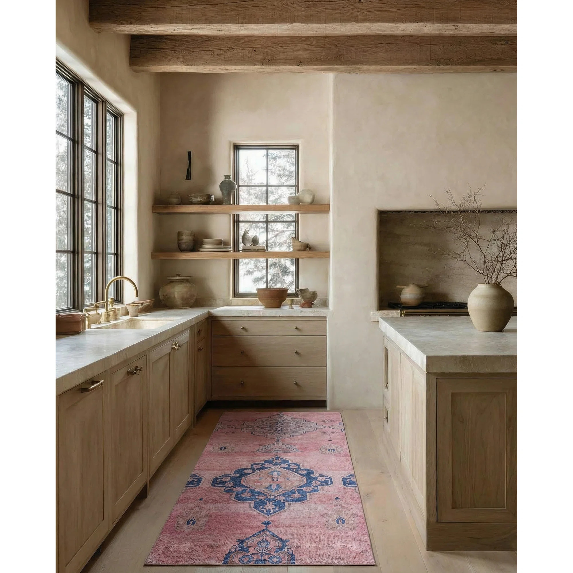 Machine Washable Pink/Blue Rug | AllModern