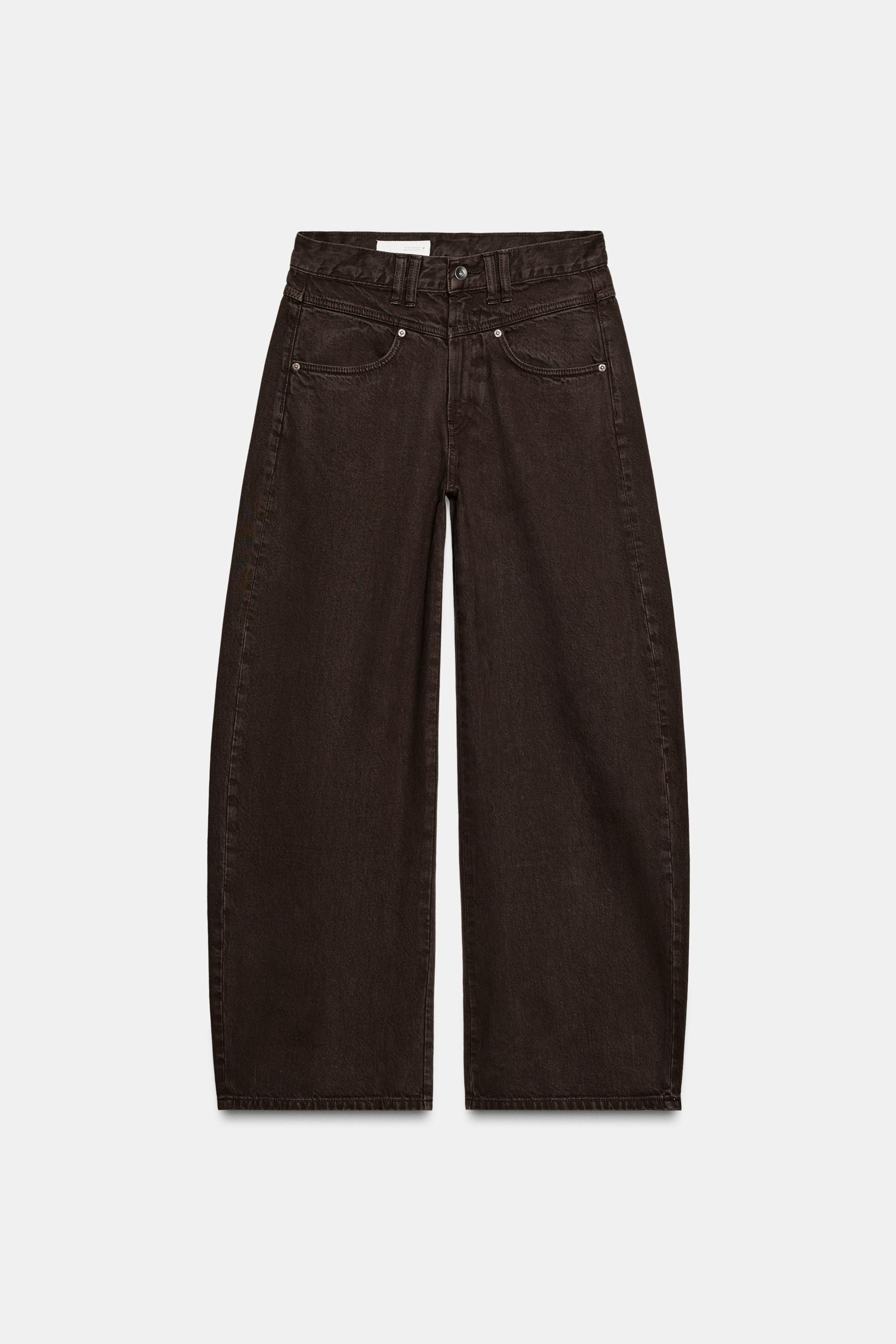 TRF BAGGY BARREL LOW-RISE JEANS | Zara UK