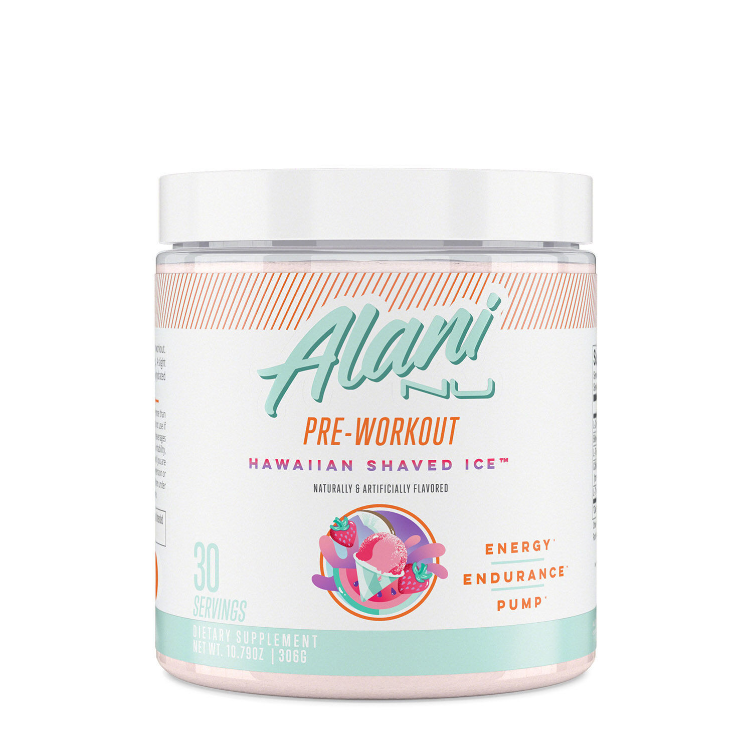 Alani Nu Pre-Workout - Hawaiian Shaved Ice (30 Servings) | GNC