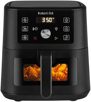 Instant Pot 4Qt VORTEX 6-in-1 Mini Air Fryer, Custom Program Options, Air Fry, Broil, Roast, Dehy... | Amazon (US)