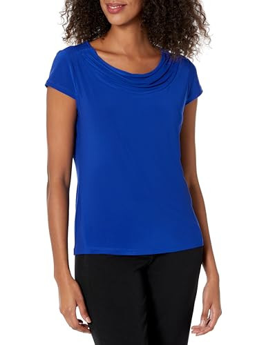 Kasper Women's Cap Sleeve, Cowl-Neck Jersey Top | Amazon (US)